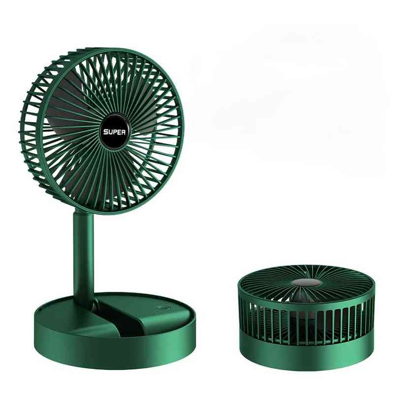 Electric Fans USB Portable Rechargeable Fan Office Household Foldable Telescopic Fan Low Noise High Battery Life Standby Mini Electric Fan New T2-image-802576187