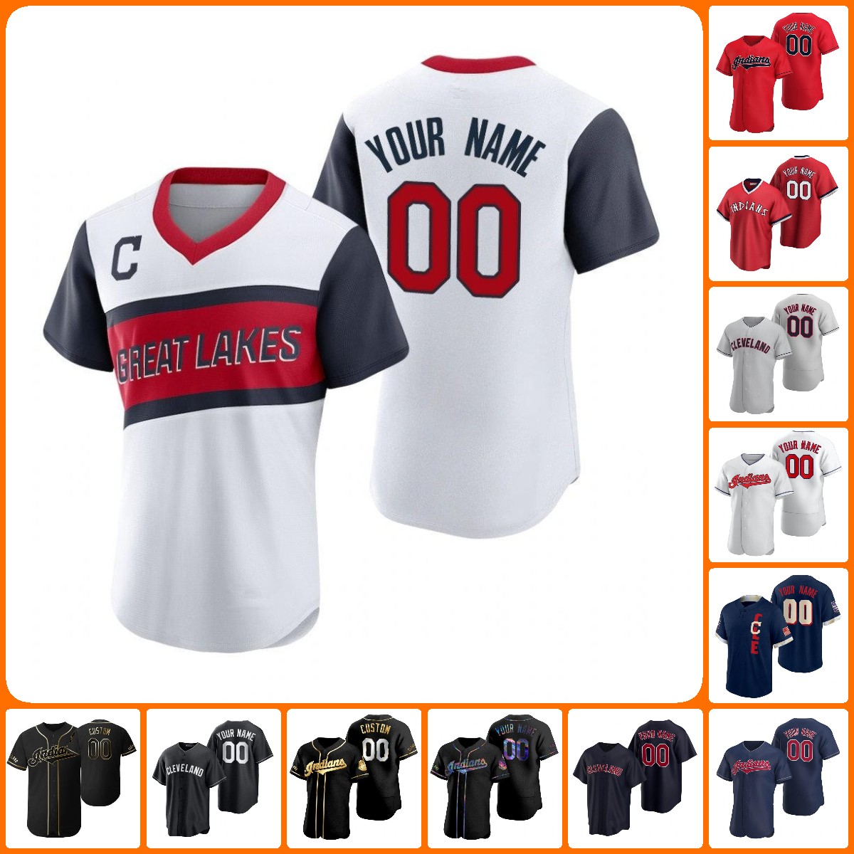 

Baseball Jersey Wholesale Custom S-3XL Custom Cleveland''Guardians''MEN 2022 Alternate City Connect Women Youth Limited Jersey