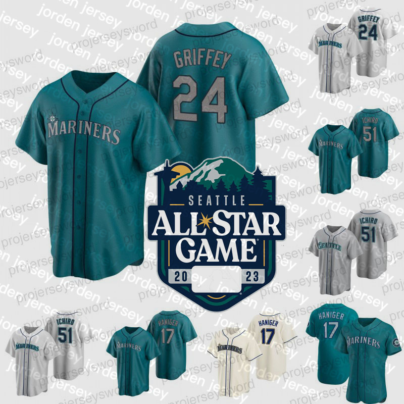 

NEW College Baseball Wears Seattle 2022 All-Star Game Ken Griffey Jr. Jersey Mariners Julio Rodriguez Mitch Haniger Kyle Seager Adam Frazier, Youth cream s-xl