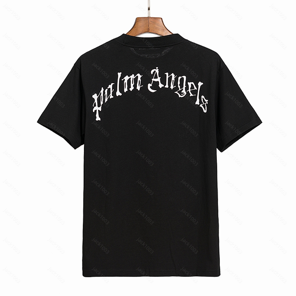 

Palms Angels T Shirts 22SS Letter Logo Loose Casual Unisex Round Neck Short Sleeve Men Women Lovers Style Boyfriend Gift t-shirt 2111 03, 01