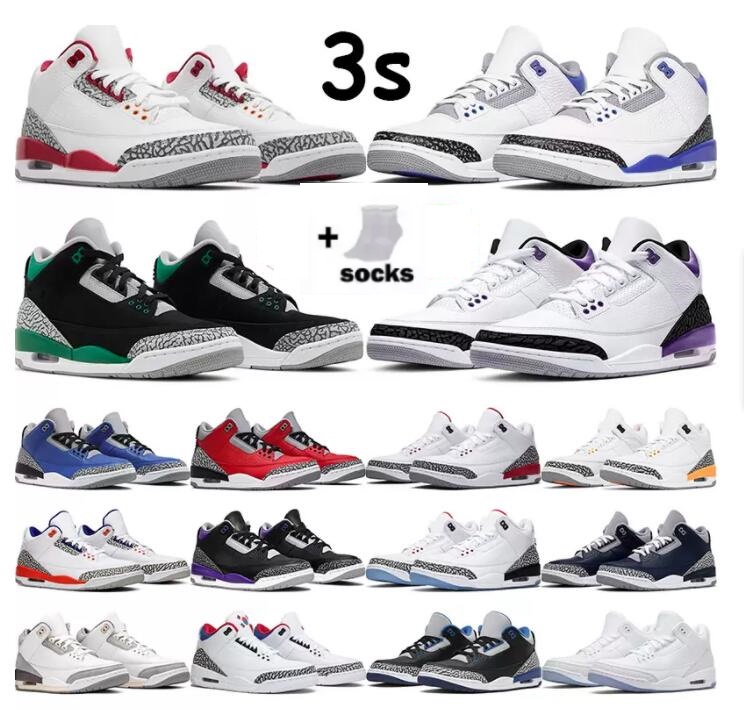 

Basketball Shoes Outdoor Big kids Sports Sneaker Racer Blue Pine Green Free Throw Line Cardinal Red Black Cement Varsity Royal Men Women 3S Unc 2022 Jumpman 3