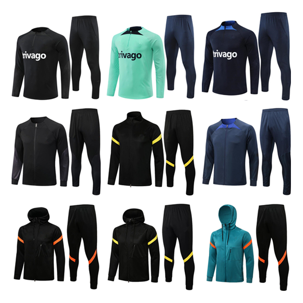 

2022 2023 kante jacket soccer tracksuit 22 23 PEDRO FABREGAS WILLIAN football ful zipper jackets training suit sweatshirt, 15