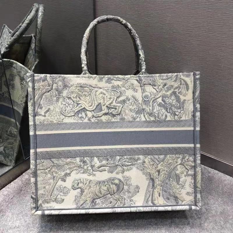 

Designer Bags Canvas Shopping Handbag Classic Shoulder women Luxurys Designers Embroidered Fashion Large Capacity Original Box big size, Blue