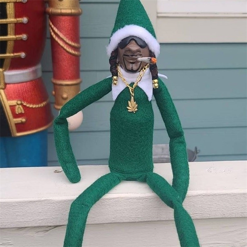 

Christmas Decorations Snoop On A Stoop Elf Doll Long Bendy Toy Funny Gifts For Friend Holiday Decoration Year 220908