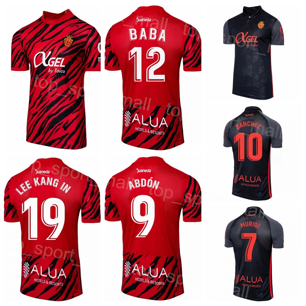 

Club Soccer RCD Mallorca 7 Vedat Muriqi Jerseys 11 Lago Junior 9 Abdon Prats 12 Iddrisu Baba 8 Clement Grenier 21 Antonio Raillo Football Shirt Kits 2022 2023 Uniform, Red