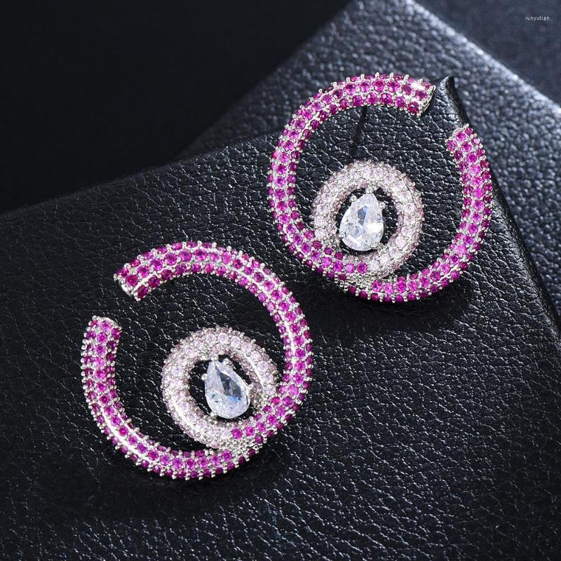 

Dangle Earrings Soramoore Trendy Round For Women Girl Daily Bridal Wedding Party Jewelry Christmas Present Gift High Quality