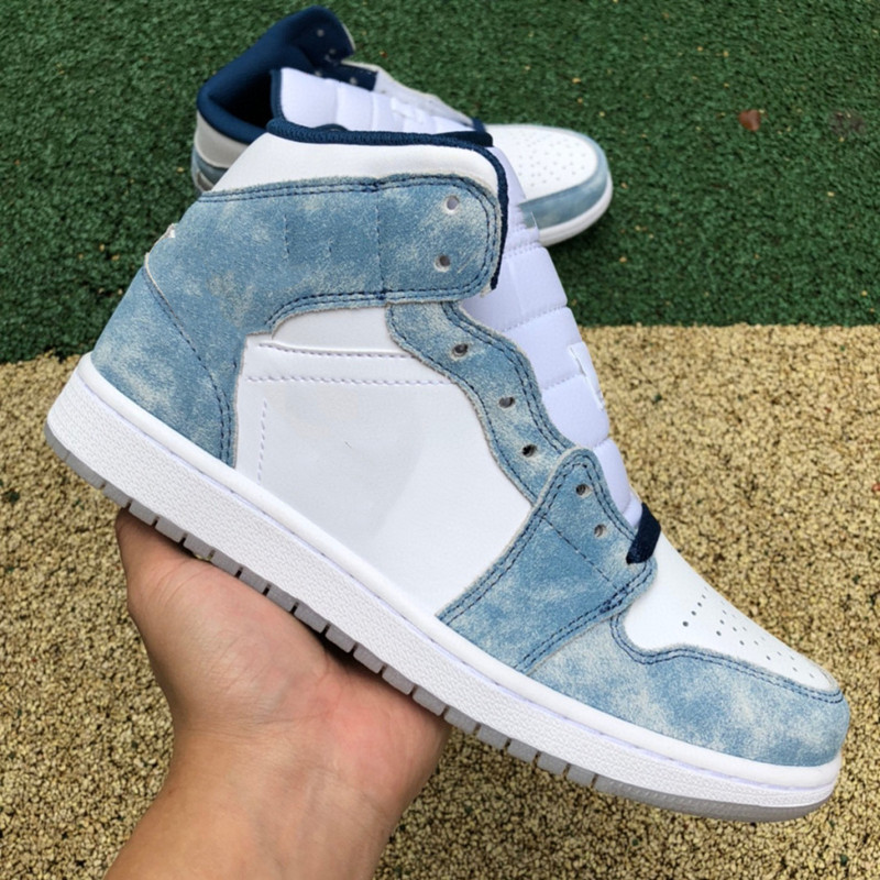 

1S Mid rench Blue Fire Red Basketball Shoes 2023 Sneaker Trainer size us5.5-us12 With Box