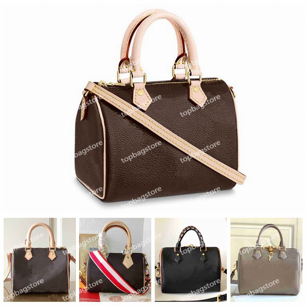 

Speedy 25 Bags Speedys Nano Size Designer Shoulder Crossbody Cross Body Leather Fashion Women Lady High Quality, Win coupon