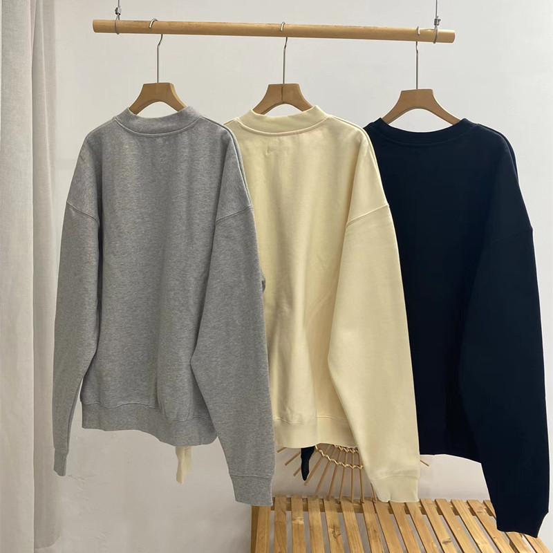 

Grey Black Beige Print Hoodies Men Women Vintage Washed Heavy Fabric Real Pics