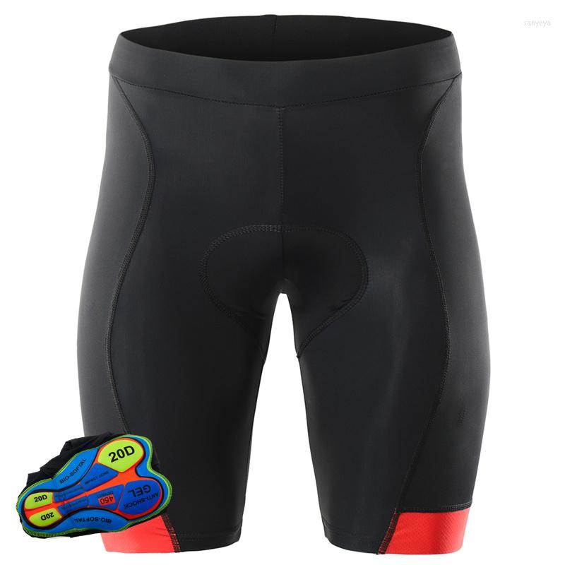 Vêtements de moto noir hommes cyclisme Shorts vélo vélo 20D rembourré bavoir court hommes Lycar élastique pantalon XXS-5XL