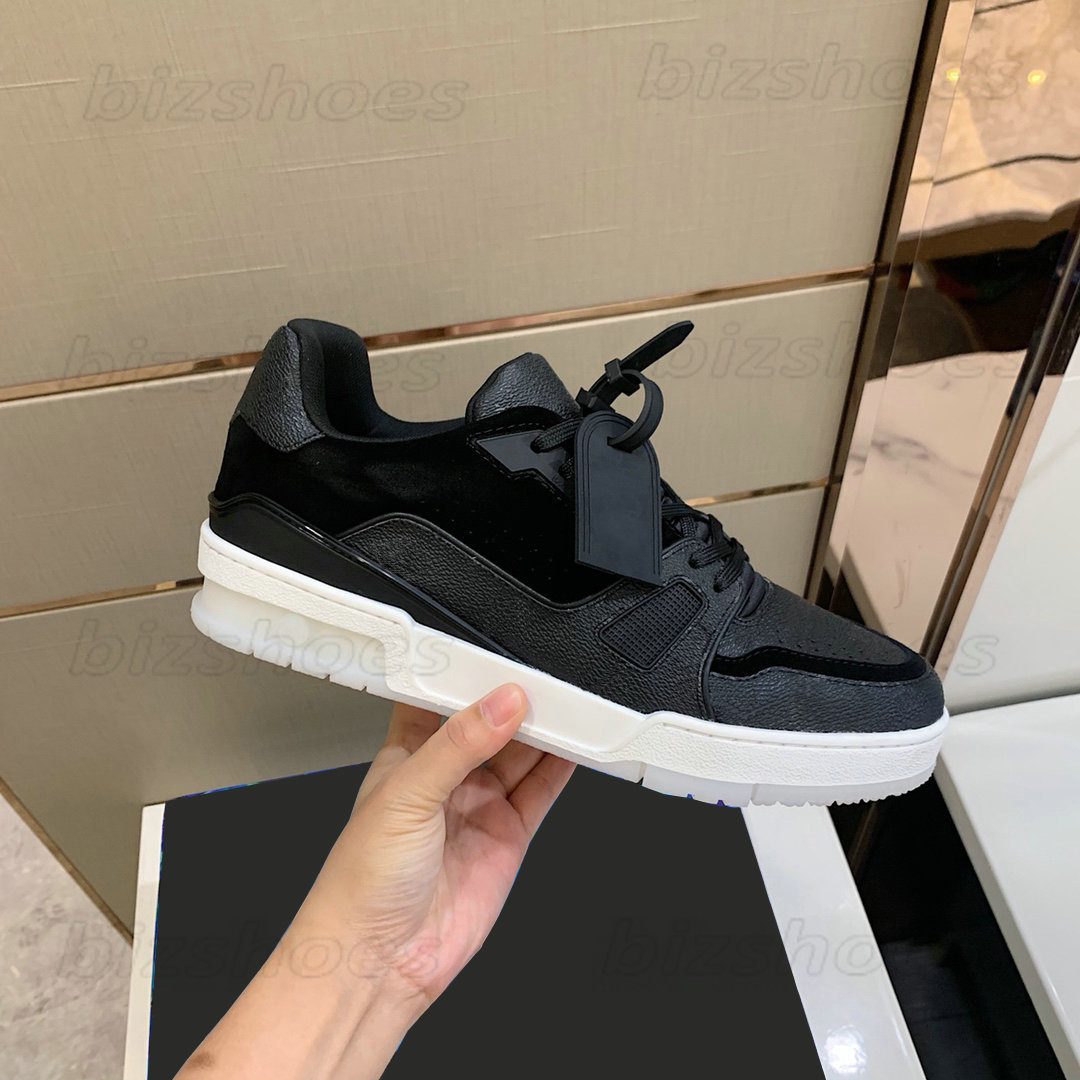 

Men Luxury Designers Casual Shoes Trainer Sneaker Italy vintage basketball sneakers Monograms Flowers Pattern Rubber Soles, 01