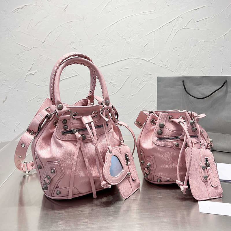

Crochet Bucket Bag Cool Girls Crossbody Shoulder Bags Mini Tote Bags Top Quality Real Leather 2022 top quality