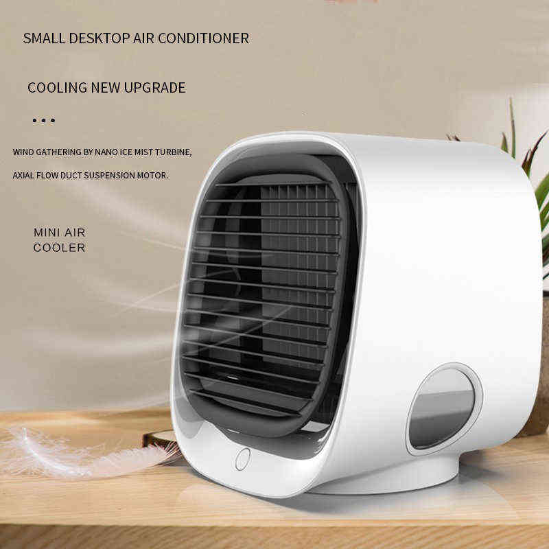 Electric Fans M201 Mini Thermantidote USB Desktop Home Office Air Conditioner Fan Portable Air Cooler 5V 1A T220907-image-802574534