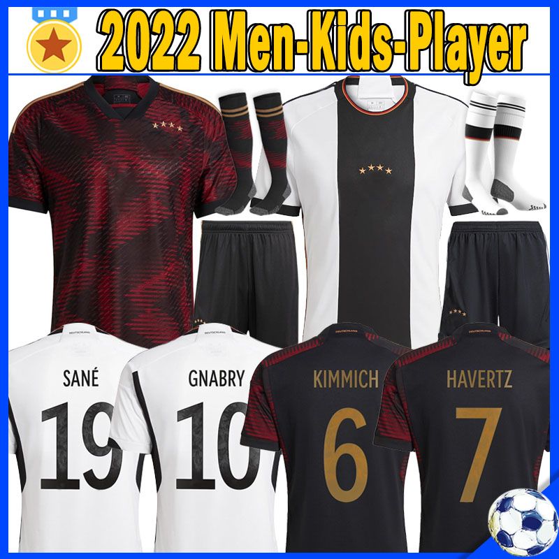 

World Cup 22/23 GermanyS Soccer Qatar SANE hummels KIMMICH HAVERTZ KROOS GNABRY Germanies Footabll Uniforms Men Jerseys Kids kits Fans Player version Shirts, 2022 home player