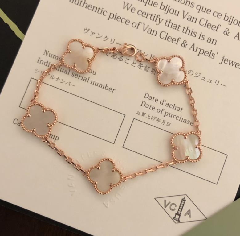 Van Cleef & Arpels Charm Bracelets Fashion And Atmosphere Simple Elegant Bracelet-image-801260197