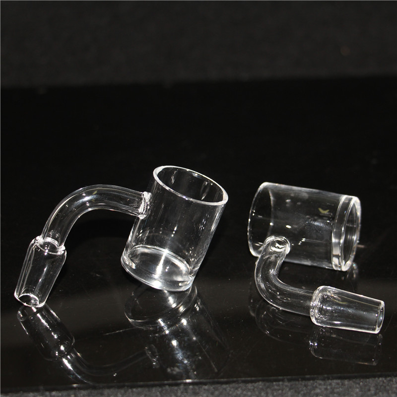 

Smoking 4mm Thick Clear Bottom Quartz Banger Nail 10mm 14mm 18mm Male Female Flat top 30mm Quartz Nails for Glass Water Bongs Dab Rigs ash catcher