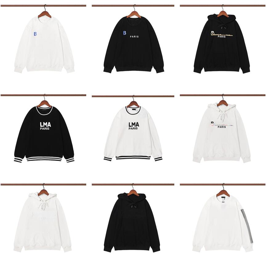 

Balmaim Designer Mens Hoodies Sweatshirts Designer Men Sweatshirt Pullover Long Sleeve Crewneck Loose Letter Print Hoodie BA, Extra shipping cost