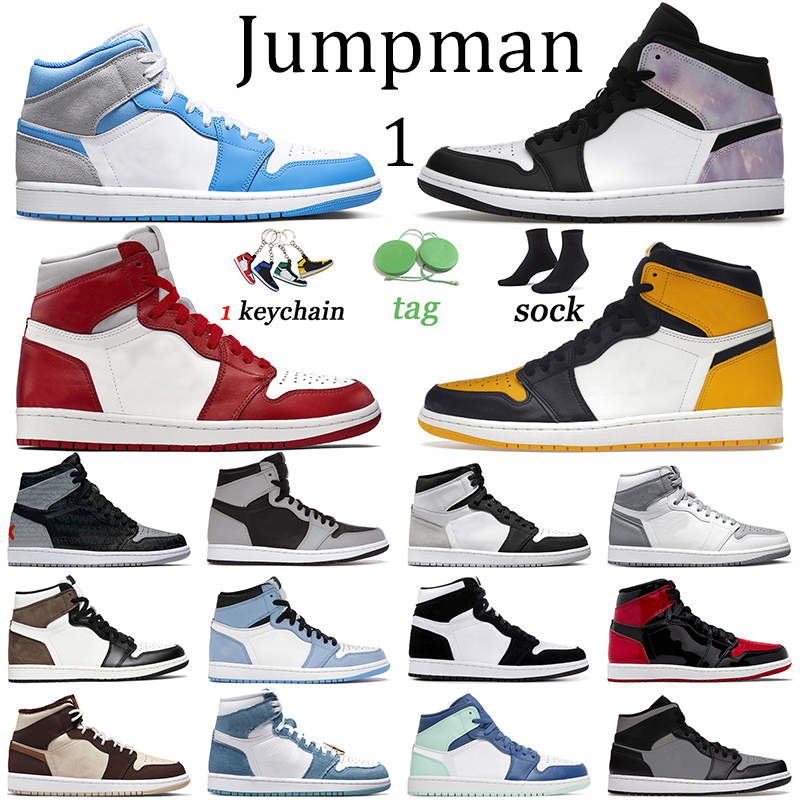

Casual 1 1s Basketball Shoes US 12 Jumpman J1 University Blue Grey Varsity Red College Grey Men Sneakers Diamond Stealth Sports Trainers, 36-46 heritage