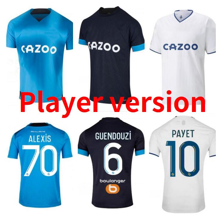 

22 23 Marseilles ALEXIS Soccer jersey CLAUSS Mbemba GERSON under milik VERETOUT CUISANCE maillot de foot 2022 2023 Player version PAYET GUENDOUZI football shirt