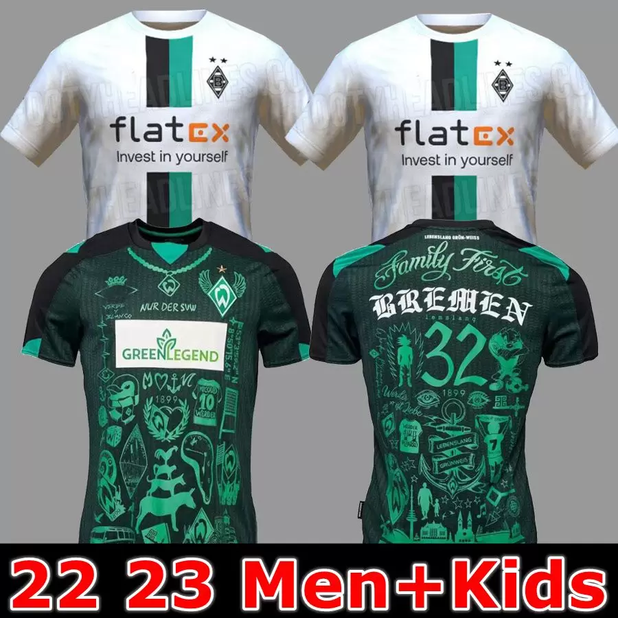 

21 22 23 Werder Bremen Special Kit SOCCER JERSEY Marvin Ducksch Leonardo Bittencourt BLACK GREEN How FOOTBALL SHIRTS TOP THAILAND QUALITY Men KIDS HOME, 22/23 hone aldult