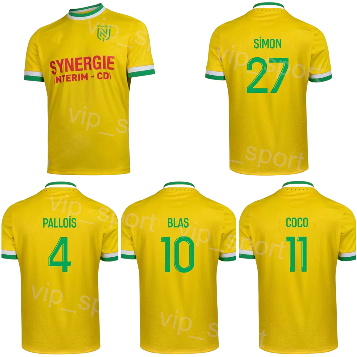 

22-23 Club Nantes Soccer 3 Andrei Girotto Jerseys 12 Dennis Appiah 29 Quentin Merlin 4 Nicolas Pallois 10 Ludovic Blas 27 Moses Simon Football Shirt Kits For Sport Fans, Yellow