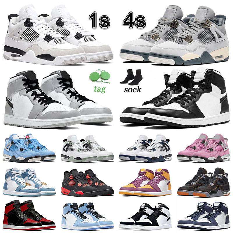 

Mens Womens Basketball Shoes 1 Midnight Navy 4s retos 1 Seafoam Military Black Cat 4 Reto Sneakers 2022 New Mid Chicago Panda Smoke Grey UNC Designer Trainers, J05 40-47 shimmer