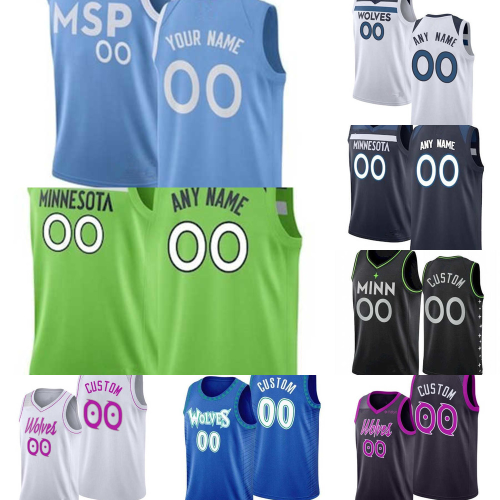 Basketball Jerseys 75th Men personnalisés femmes jeunes Minnesota''Timberwolves''Patrick 22 Beverley 10 Jake Layman 4 Jaylen Nowell 20 Josh Okogi