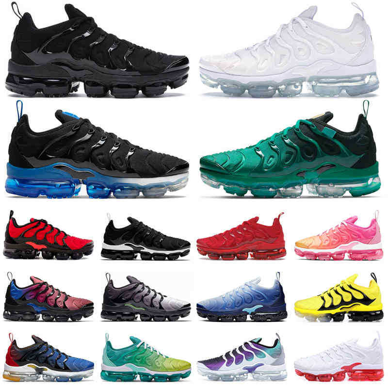 tn plus running shoe mens trainers Triple Black White Atlanta Game Royal Bumblebee Bred womens outdoor sport sneakers size 36-47 man