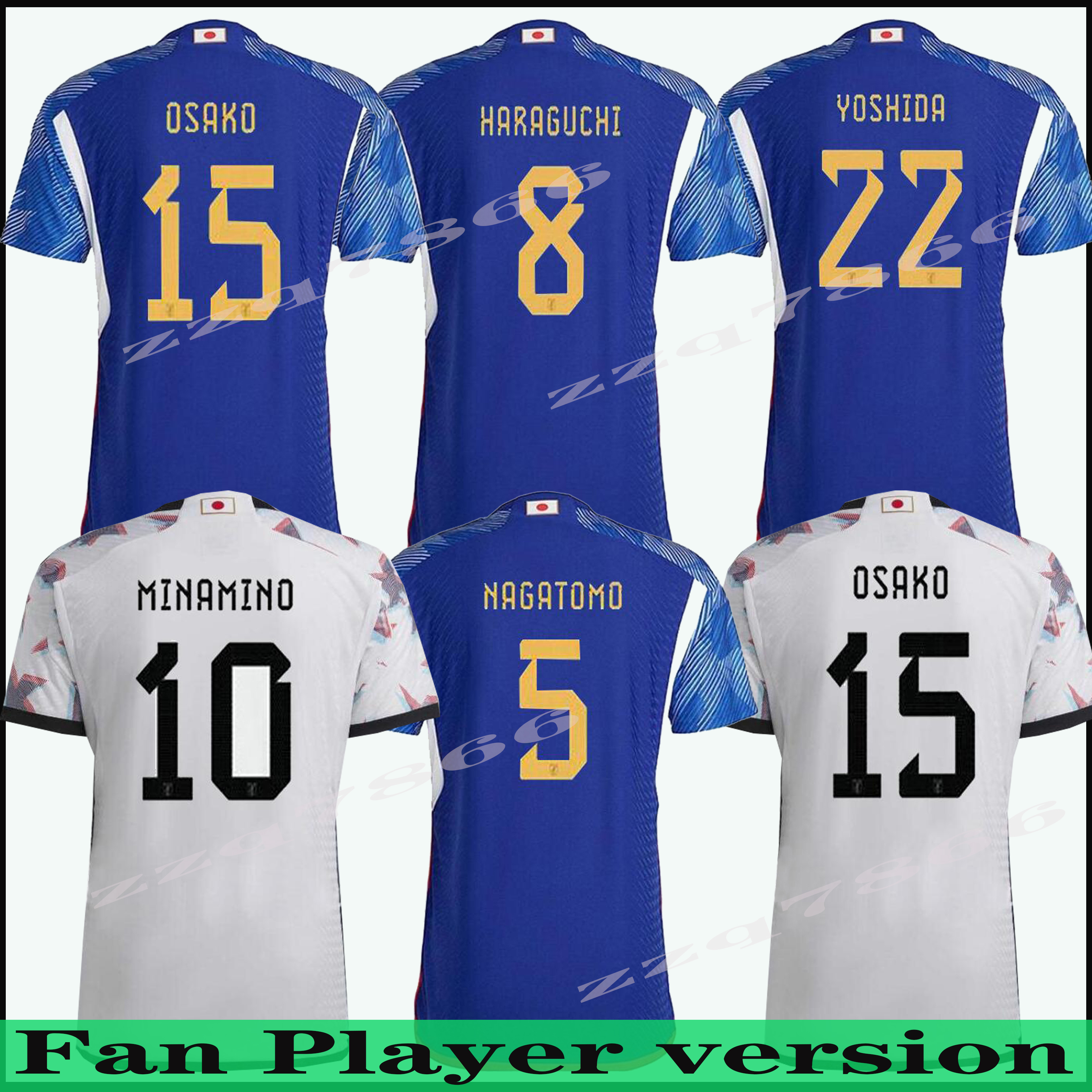 

2022 2023 Japan Player Fans version Soccer Jerseys ATOM TSUBASA KAGAWA KUBO MINAMIHO SHIBASAKI KAMADAK TOMIYASU ENDO YOGO 22 23 football men and kids shirts, Army green