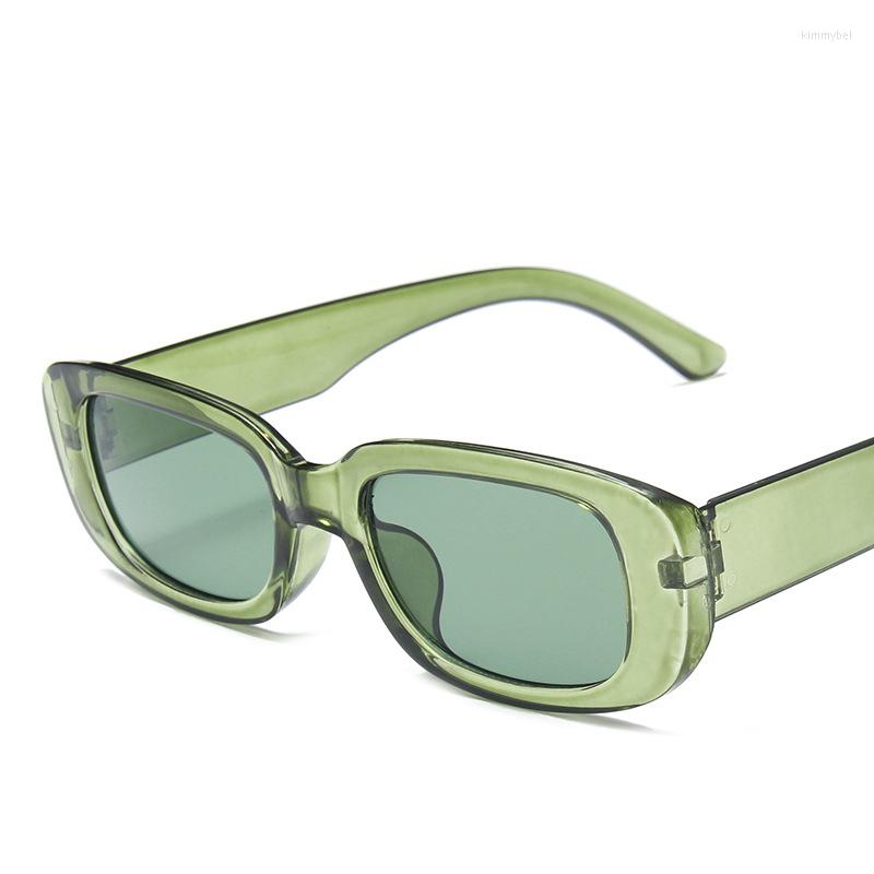 

Sunglasses Trend Small Frame Women Square Olive Green Colorful Street Glasses Uv400 Fashion