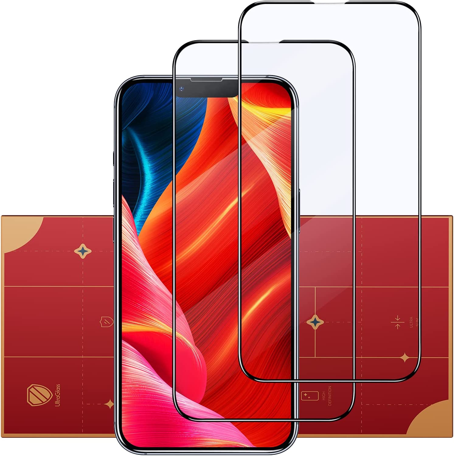 

Ultra Clear Full Coverage Tempered Glass Screen Protector Glass Film For iPhone 14 Pro Max 6.7/14 Plus/14 Pro 6.1