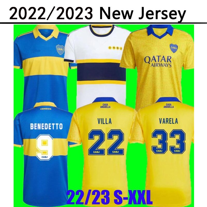 

2022 2023 Boca Juniors Fans version Soccer Jerseys player version BENEDETTO MARCOS ROJO CARLITOS DE ROSSI TEVEZ SALVIO home away 3rd 22 23 football tight shirt man