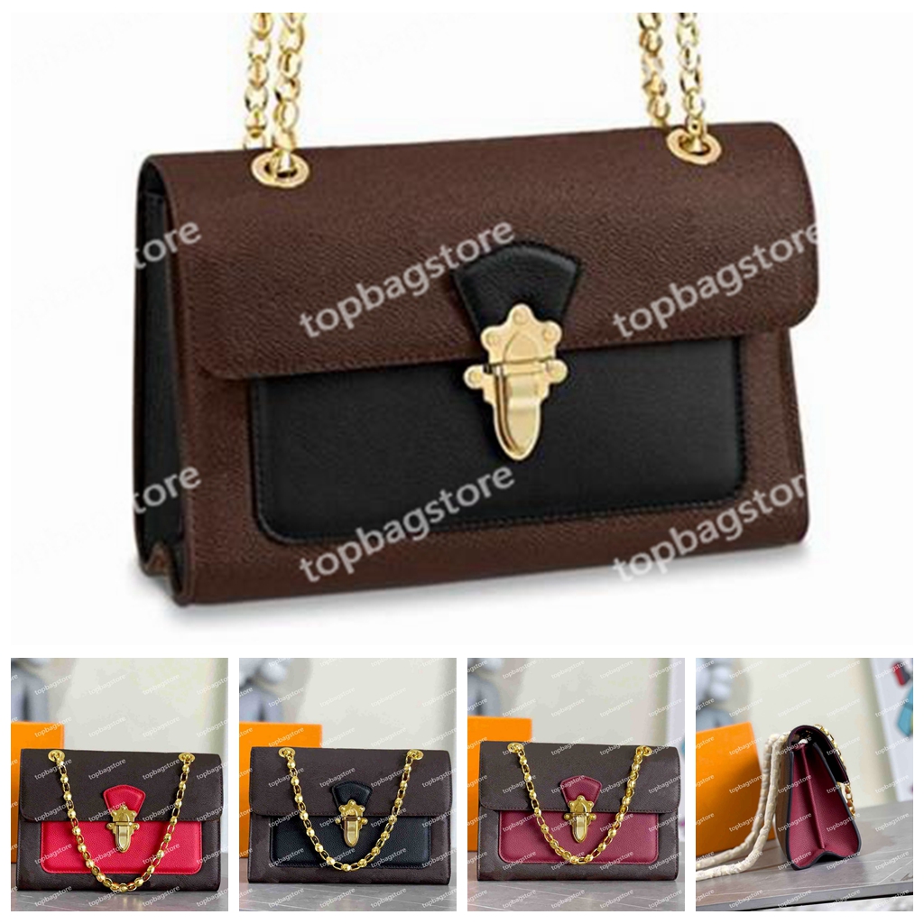 

Victoire Bags Designer Shoulder Chain Strap Flap Bag Luxury Leather Fashion Crossbody Cross Body Women Lady Classic Pochette, Win coupon