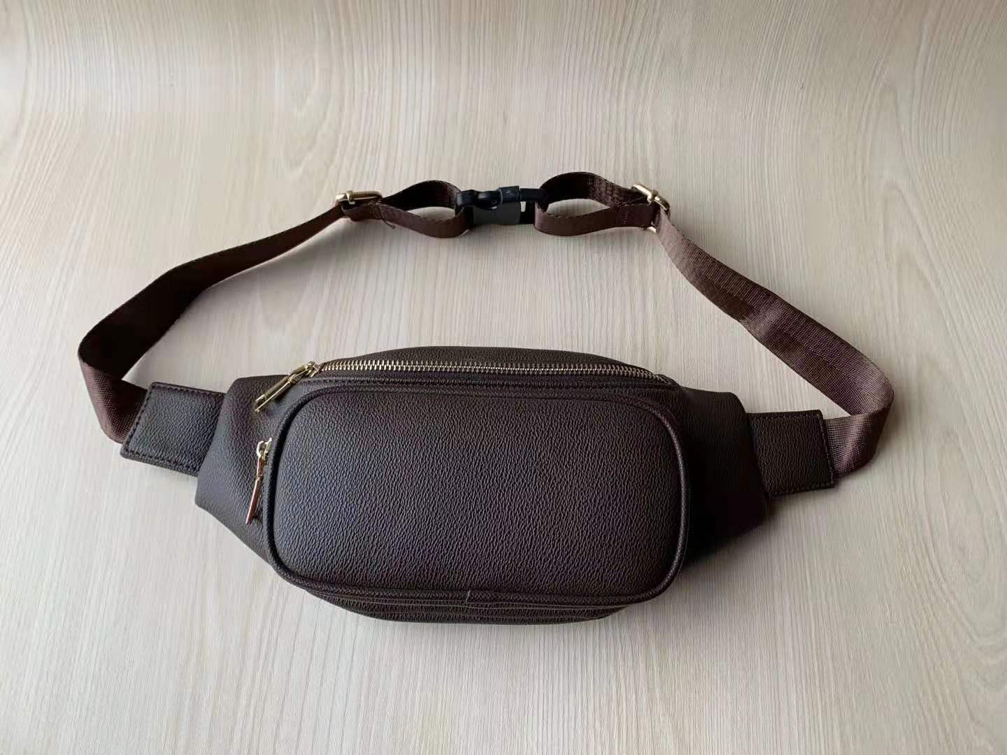 

waist bag bumbag belt bag fannypack mens womens chest bag FannyPack waist bags Commuting generous Multifunctional simple fashion unisex, Brown