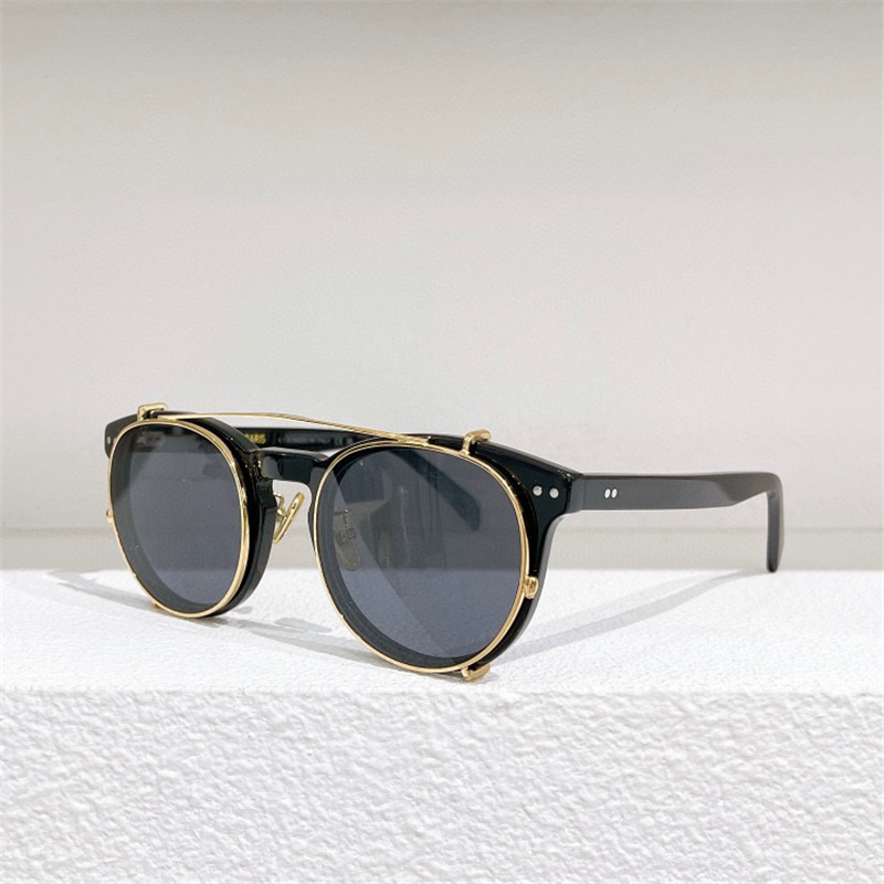 

Sunglasses For Women Men Summer 4S210 Style Anti-Ultraviolet Retro Plate Full Frame Detachable Lens Glasees Random Box