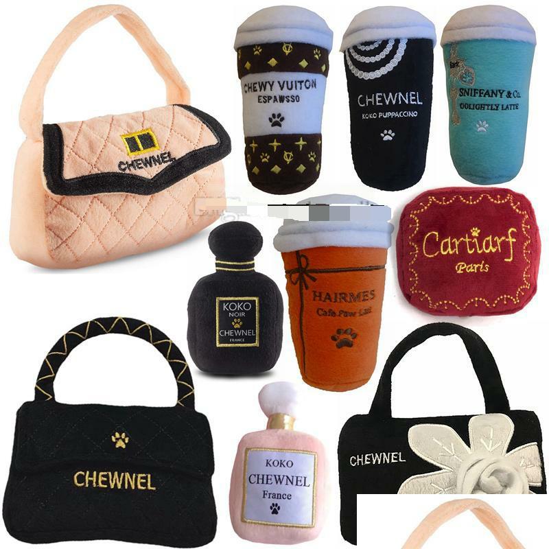

Dog Toys Chews Designs Dog Toys Fashion Hound Collection Unique Squeaky Parody Plush Dogs Toy Handbag Cup Per Bottle Passion For 10 Otpmy