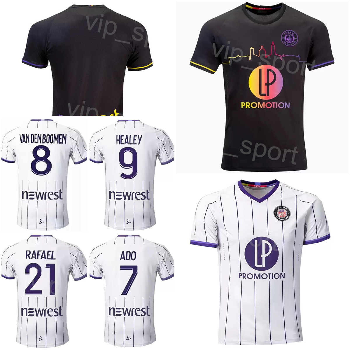 

Club 2022-23 Toulouse Soccer 3 Zakaria Aboukhlal Jerseys 5 Denis Genreau 12 Issiaga Sylla 9 Rhys Healey 27 Thijs Dallinga 21 Rafael Ratao Football Shirt Kits Uniform, With patch