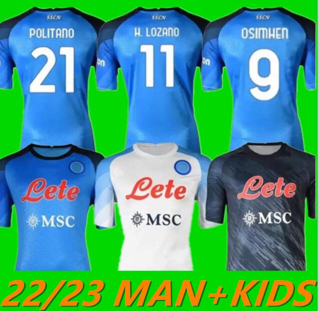 

22 23 SSC Napoli Soccer Jerseys Halloween LOZANO OSIMHEN INSIGNE LIMITED EDITION Football Shirts MAGLIA MERTENS Dark Blue MARADONA 2022 2023 Kits ALLAN de foot 601