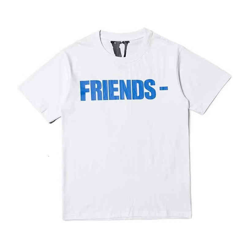 

Men' T-Shirts Fashion Brand Vlong Lovers' Big vlones Print Loose Hip Hop Short Sleeve T-shirt Men and Women E1zy, White purple characters