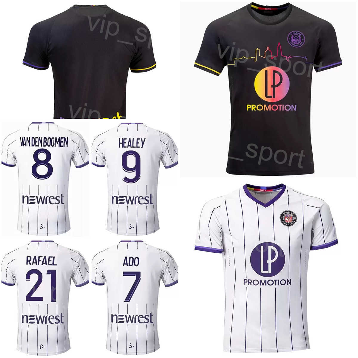 Club 2022-23 Toulouse Soccer 3 Zakaria Aboukhlal Jerseys 5 Denis Genreau 12 Issiaga Sylla 9 Rhys Healey 27 Thijs Dallinga 21 Rafael Ratao Footbal-image-801258325