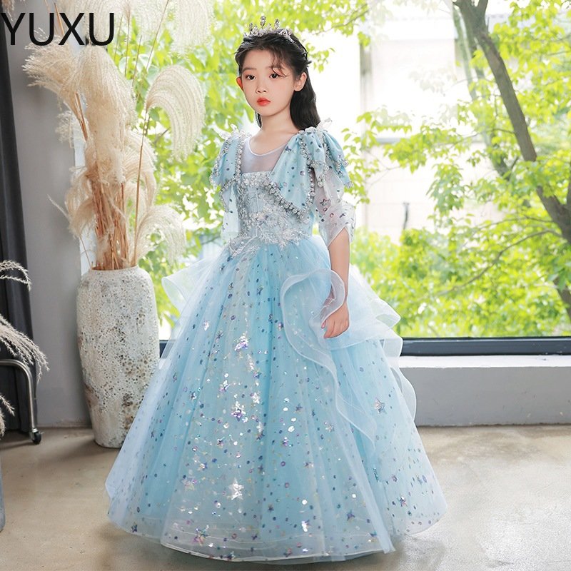Flower Girl Dresses For Country Garden Weddings Girls Pageant Dresses Birthday Party gowns-image-801290205