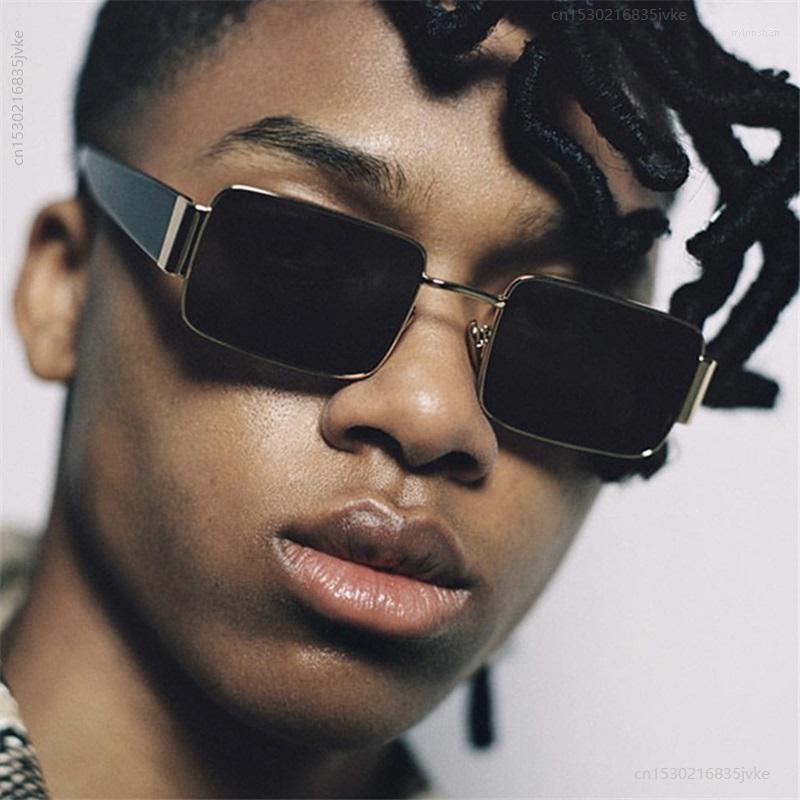 

Sunglasses Retro Korean Style Hip Hop Sun Glasses Fashion Ins Trendy Tinted UV Protection Square Rectangle For Men Women