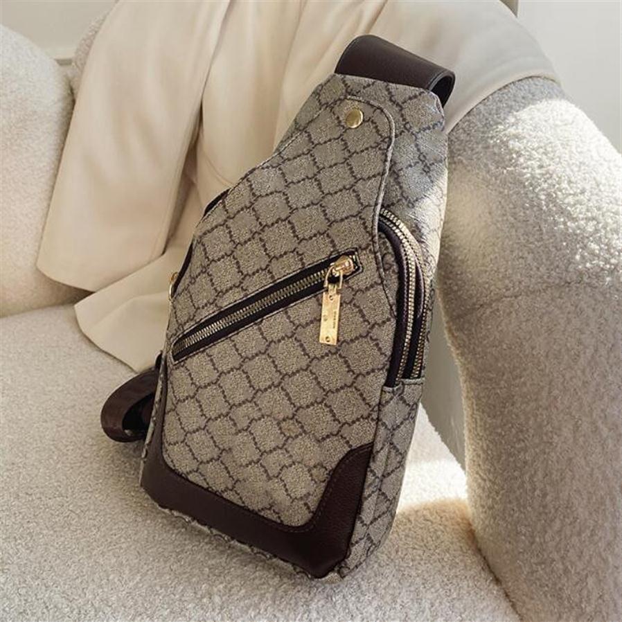 

High quality Fashion newsty Leather Sling Bag Men women Shoulder Classic Designers Cross Body Chest Bags Sporty Travel Packs Outdoor Wa222f, Brown