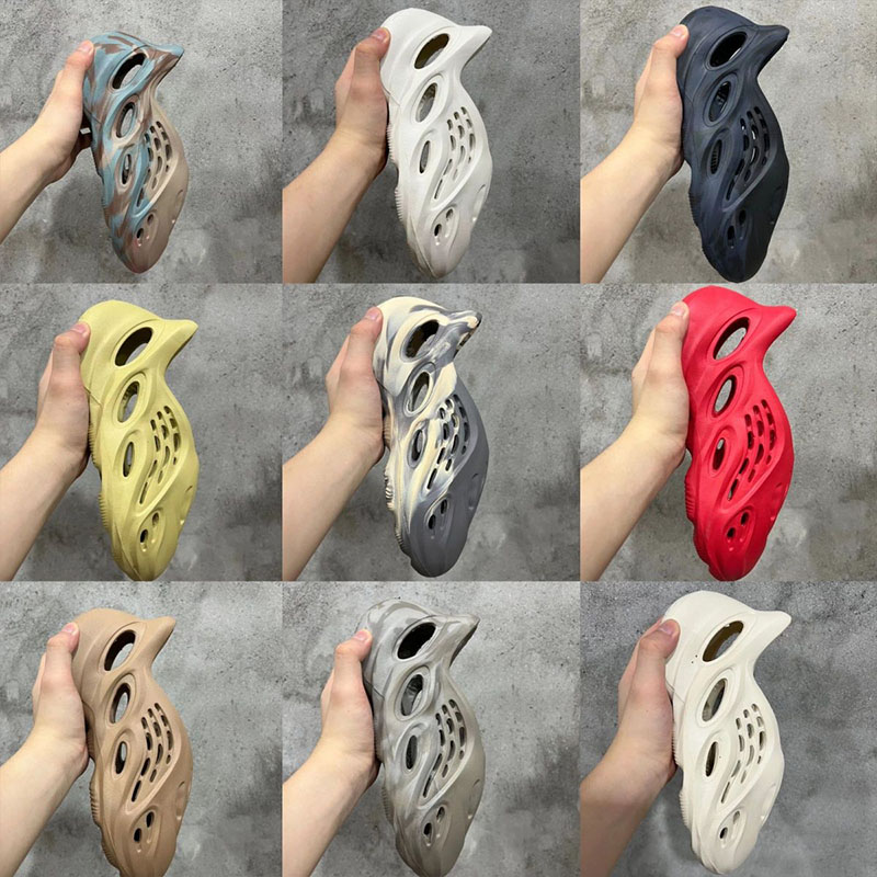 

Designer Slipper foam runner on feet 2022 mens womens Slippers ochre sand moon grey ochre onyx mineral blue red vermilion stone sage colour fit size shoes sizing 36-47, Colour1