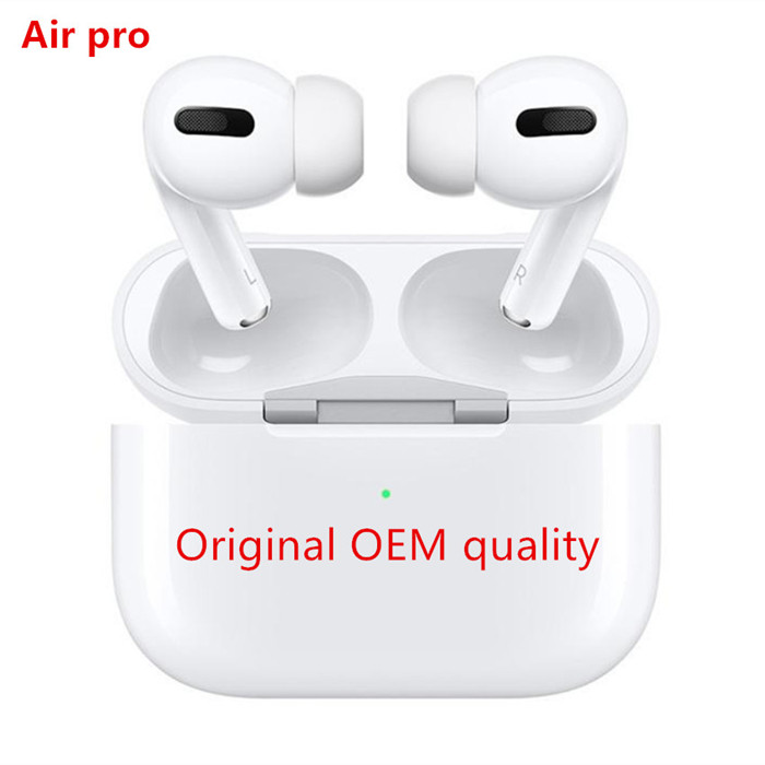 

Original 1562A chip AP3 With ANC Noise cancelling transparent earphones Airpods pro Gen 3 Earbuds Rename Wireless Charging Bluetooth Headphones 2nd Generation, White