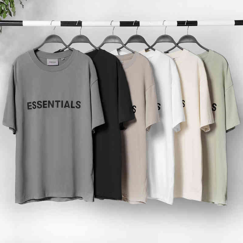 

Designer Summer 2023 Cotton t Shirt Poison Test Fear of Goddess Double ThreadEssentilass Short Sleeve t Shirt 2023 Fashion Fog Male Couple 6NHI, Black12