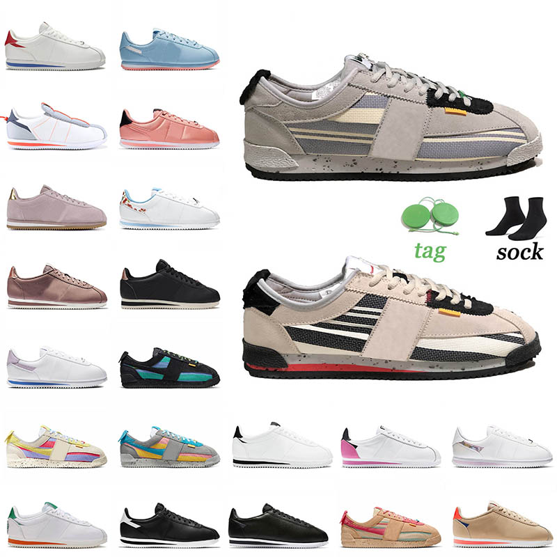 

Flat Luxury Casual Shoes Union LA X Cortez Smoke Grey Sesame Forrest Gump StarDust Basic SL Cherry Nylon Black White Womens Sneakers Mens Trainers Size 36-45, C8 leather black white 36-44