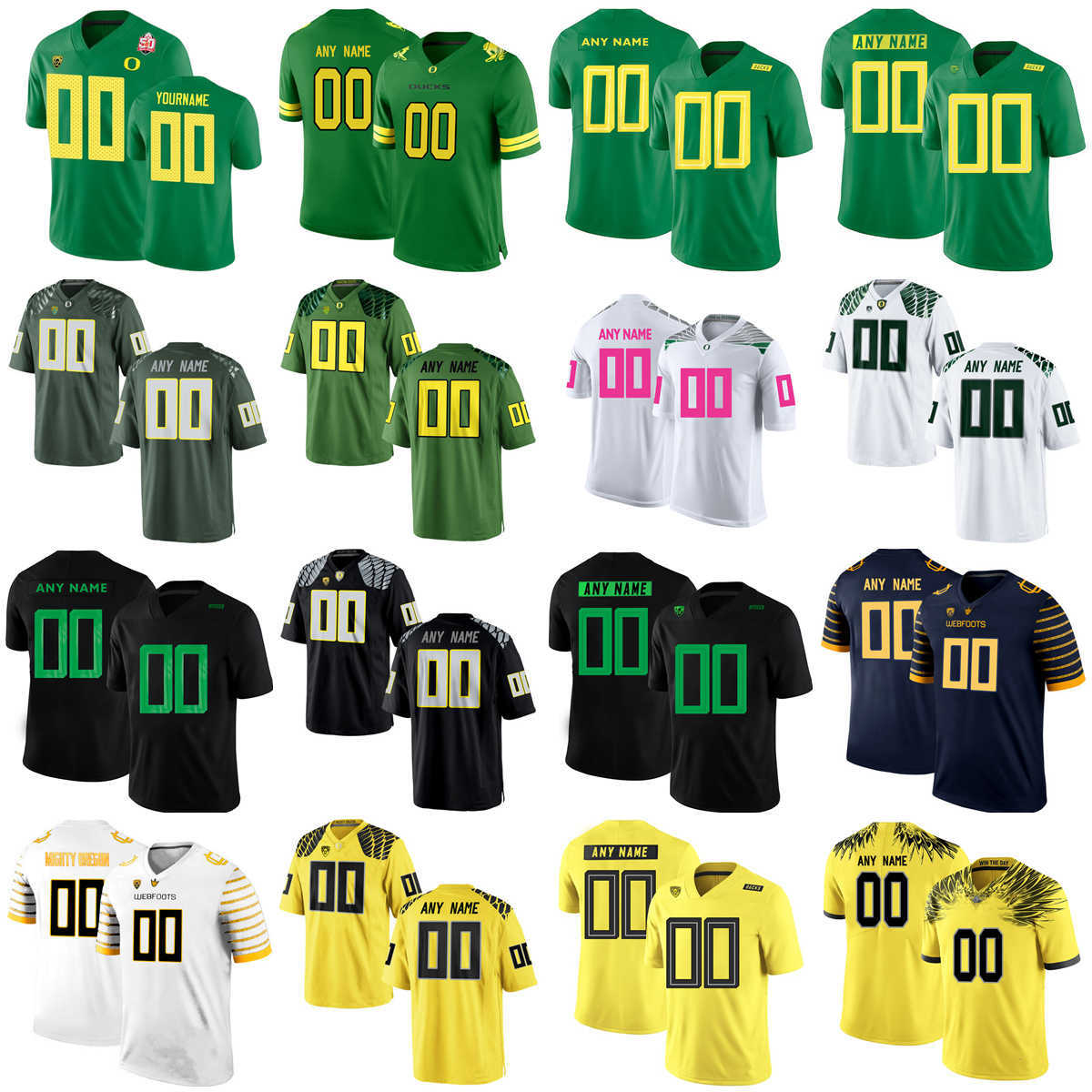 

Custom NCAA College Oregon Ducks Football Jerseys 9 Jay Butterfield 28 Preston Alford 86 Darrian Anderson 45 Peter Burke 71 Malaesala Aumavae-Laulu 3 Brandon Dorlus, Custom name number