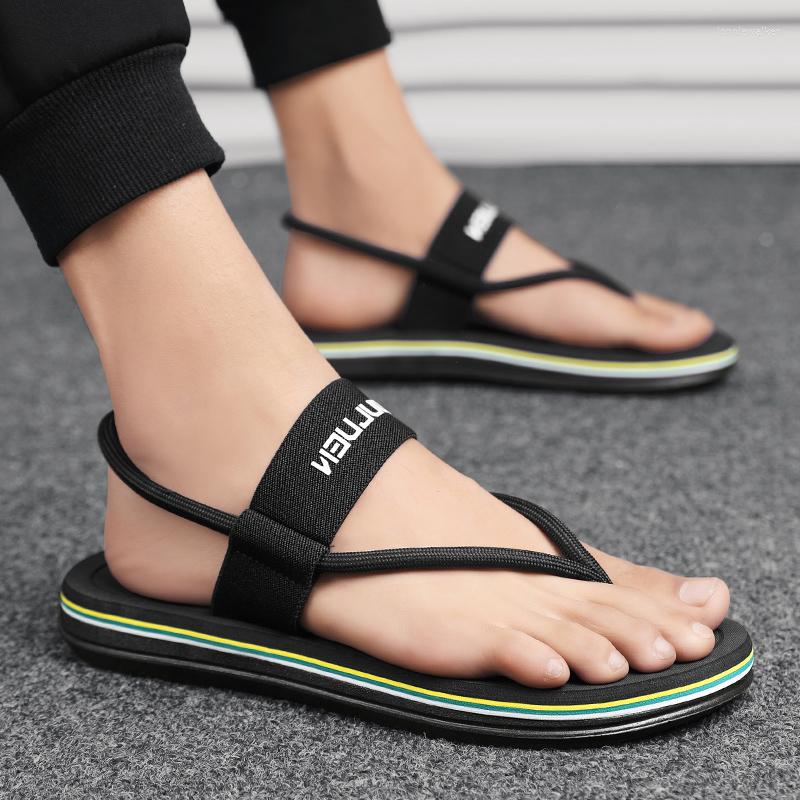 

Sandals Summer Breathable Men Shoes Mesh Outdoor Sneakers Antiskid Beach Hollow Male Footwear, Black