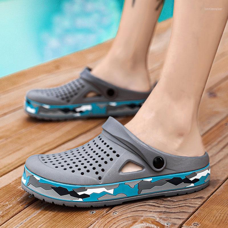

Sandals Men Summer Shoes Male Slip On Breathable Man Fashion Outdoor Walk Beach Non-slip Shoe 45, Beige